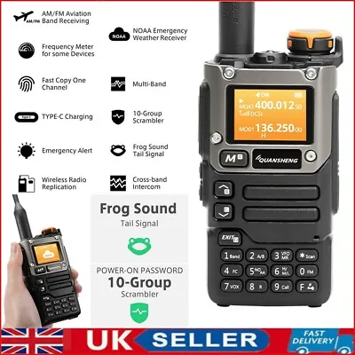 Quansheng UV-K5(8) VHF UHF Dual-Band Ham 5W Portable Two-way Radio Walkie Talki • £27.99