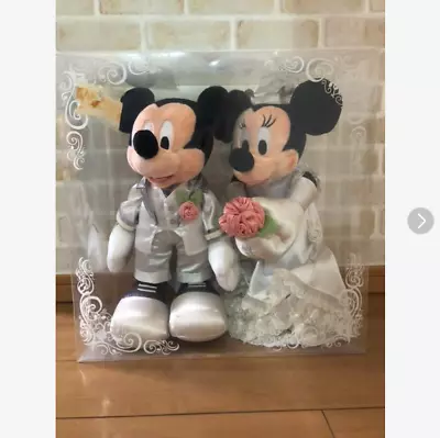 Disney Mickey Minnie Wedding Version Plush Doll Toy Pair Dress Costume Rare • $16309