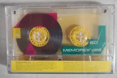 Memorex DBS 60 Minute Blank Cassette Audio Tape NEW SEALED Normal Type I • $8.99