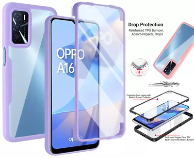 360 Full Body Protector Case Cover For OPPO Find X5 Lite Pro A74 A54 A72 A16 A79 • $5.99