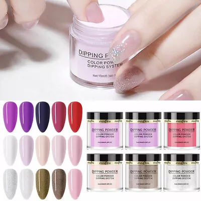 16Colors Nail Dip Dipping Powder Acrylic Glitter Nail Art Manicure Starter Se ` • $2.30