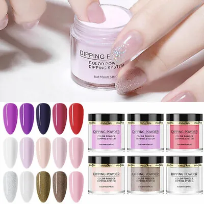 16Colors Nail Dip Dipping Powder Acrylic Glitter Nail Art Manicure Starter Set • $2.47