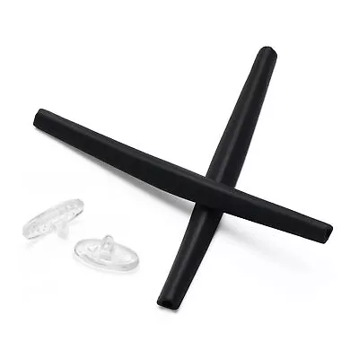 KEYTO Rubber Kit Black Earsocks & Nose Pads For-Oakley Square Whisker Sunglasses • $19.49