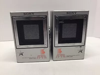 Sony APM-090 Amplifier Powered Monitor Speakers Tested And Working • $49.95