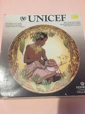 VILLEROY & BOCH HEINRICH UNICEF CHILDREN OF THE WORLD PLATE NO.3 Africa • £9.99