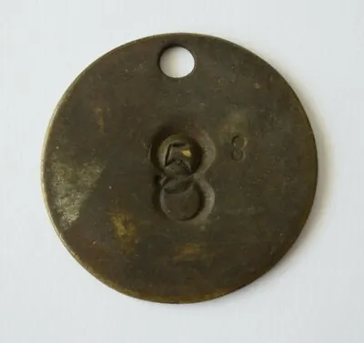 Railway Pay Check Token No. 8 • £8.64