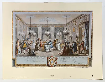 £20 • Buy Le Bal Pare French 18th Century Ball By St Aubin Engraving Reproduction Print