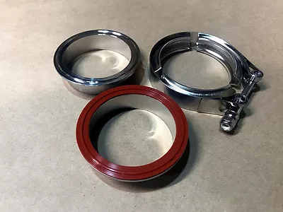 $487.30 • Buy 2.75  2.75 Aluminum O-Ring Oring V Band Clamp Flange Kit V-band Vband Intake IC