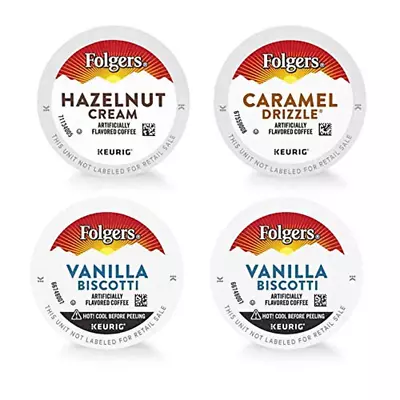 Flavored Coffee Variety Pack Vanilla Biscotti Caramel Drizzle Hazelnut Cream • $81.99