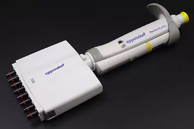 Eppendorf Research Plus 100 | 10-100uL | 8-MultiChannel Manual Pipette • $325