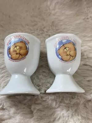 Forever Friends Egg Cup Set Of 2 Retro 90s Vintage 80s Kitsch Nostalgia Bears • £5.99