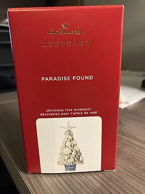 2020 Hallmark Keepsake PARADISE FOUND Seashell Christmas Tree Beach Ornament NIB • $16.50