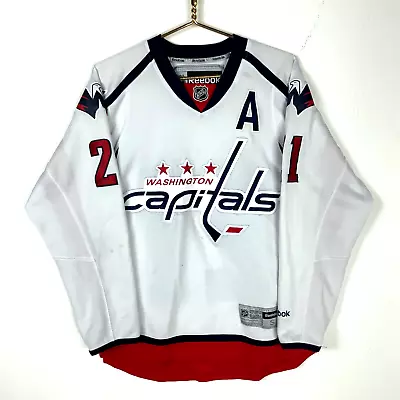 Washington Capitals Jersey Small Reebok Brooks Laich #21 White Nhl • $42.49