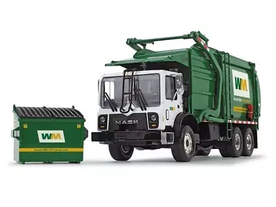 Mack TerraPro W/Wittke Front Load Refuse W/ Bin 1:34 Scale - First Gear 10-4001D • $134.95