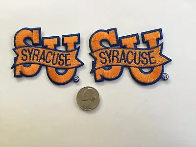 $9.99 • Buy (2) SU SYRACUSE UNIVERSITY Vintage  Embroidered Iron  On Patches Lot 2.75 X 2”