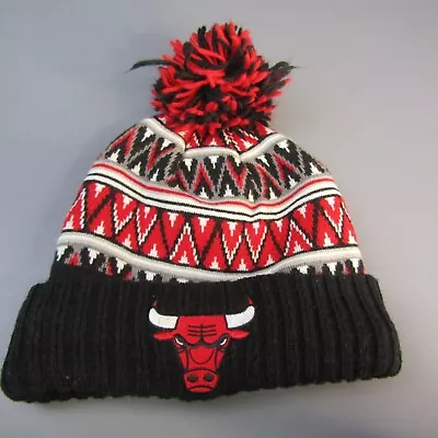 Mitchell & Ness Chicago Bulls Stocking Cap Beanie Hat Fair Isle Ski Lodge • $16.31