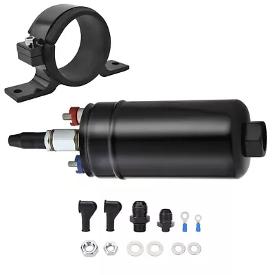 380LPH Inline External Electric High Pressure Fuel Pump W/ Mounting Bracket Kit • $36.99