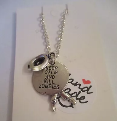 Walking Dead - Keep Calm And Kill Zombies Charm Necklace  • £3.25