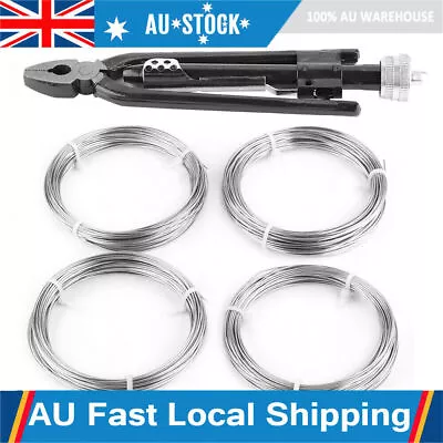 6' Aircraft Safety Wire Twist Twisting Lock Pliers Tool Set + 20/18 Gauge Wire • $21.99