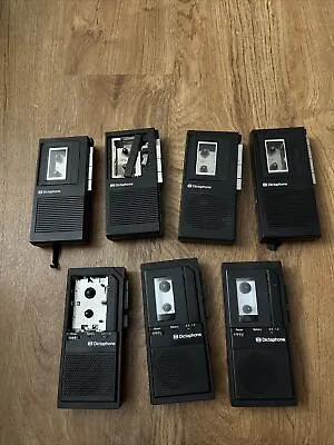 Vintage Lot Of 7 Dictaphone Cassette Recorder Model 3241 And Unknown • $25