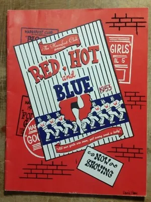 1953 The Haresfoot Club Of The UW-Madison Theatre Program  Red Hot And Blue  • $25