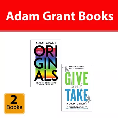 $29.66 • Buy Adam Grant 2 Books Collection Set Originals, Give And Take Paperback NEW