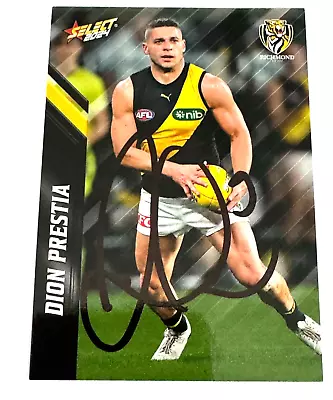 Richmond Tigers Dion Prestia Signed 2024 Select Afl Footy Stars Card • $9.99