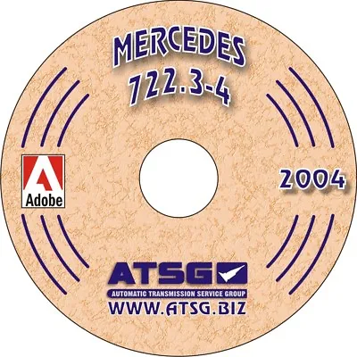 722.3 722.4 Mercedes Transmission ATSG Service Rebuild Overhaul Manual Book CD • $35