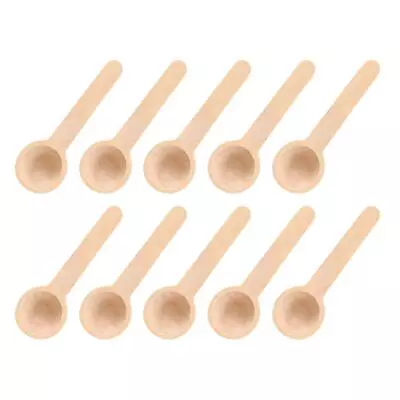 1/10X Mini Wooden Spoon Kitchen Cooking Condiment Utensil Spoon Coffee Teaspoon • $1