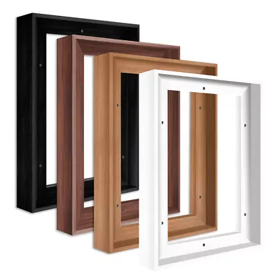 Canvas Floating Frame Wood-Look Floater Frames For Canvas Paintings Frame Decor • $25.99