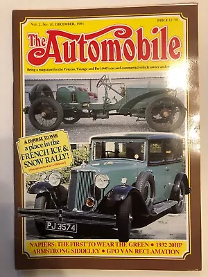 The Automobile Mag December 1984 Cover Napiers The First To Wear The Green 982C • £4.50