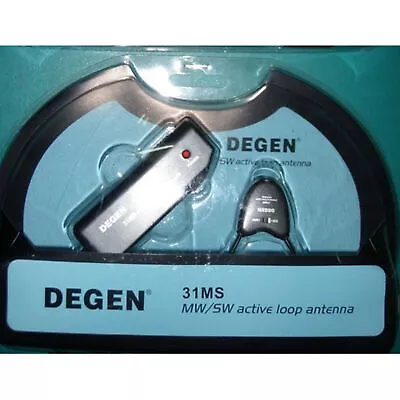 Active Loop Antenna Indoor Active Soft Loop Antenna 6 MAh DEGEN DE31MS MW& SW • £14.98