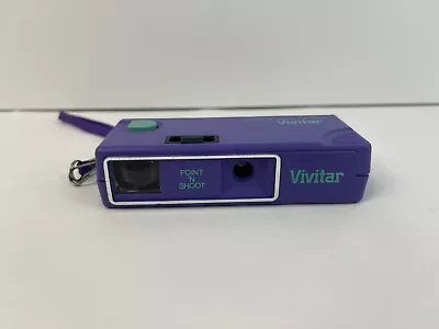 Vivitar POINT 'N SHOOT 110 Camera Vintage 1987 Purple Teal NO FLASH • $14.88