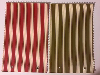 £4.65 • Buy Vintage Wallpaper Sample Deco-Fabs 1966 Ticking 2 Crafting Bright Stripe Colors