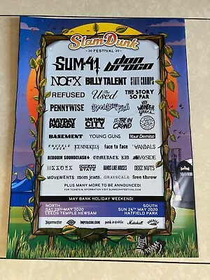 £10 • Buy Slam Dunk 2020 Festival Advertisement Poster - Kerrang!
