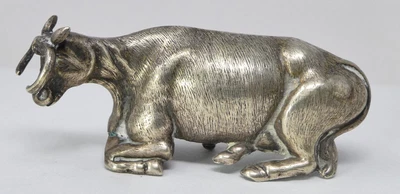 £10 • Buy Victorian COW FINIAL Silver Plated For Butter Dish Etc Antique