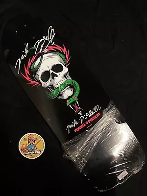 RARE SIGNED Black White Powell Peralta Mike Mcgill Skateboard Deck AUTOGRAPH 10” • $487.59