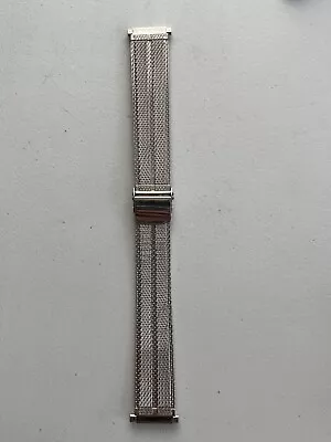 Very Nice  7 X 17mm Ultra Thin 1.4mm Stainless Steel Mesh Adult Wrist Watch Band • $12.88