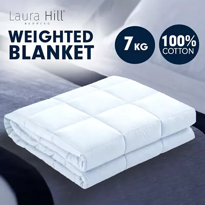 Laura Hill Weighted Blanket Bedding Heavy Gravity Doona Qulit Queen Sleep Relief • $75