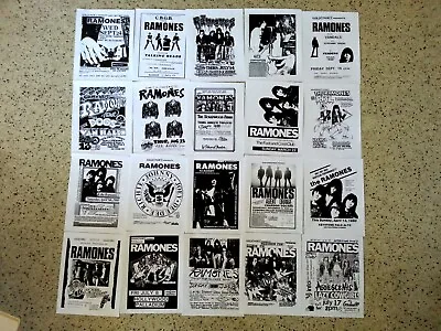 $19.99 • Buy RAMONES 20 Punk Flyer Set, Repro 8.5x11, NYC PUNK, JOEY RAMONE, 1970's-80's 