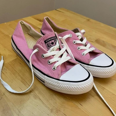 £19.99 • Buy Converse All Star Women’s Pink Ballet Lace Slip On Pumps Trainers Size UK 5