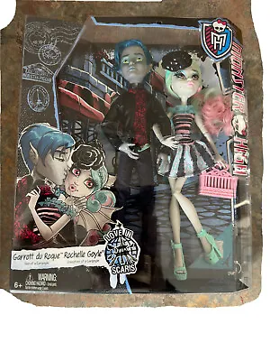 MONSTER HIGH 2- PACK (GARROTT Du ROGUE & ROCHELLE GOYE) 2014 EDITION NEW • $249.95