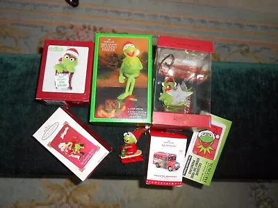MUPPETS Kermit The Frog Oscar The Grouch Christmas Ornaments 1979-2009 • $90