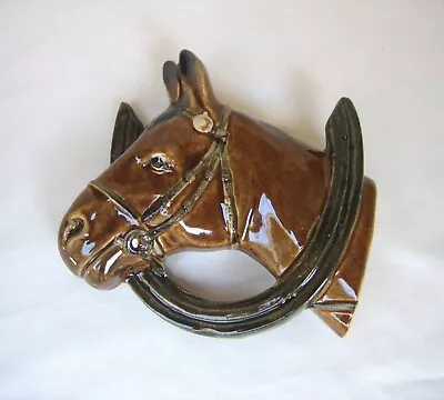Vintage Horse Head Ceramic Wall Pocket MIJ • $23.99