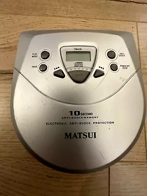 Matsui Portable CD 119 Player Tested & In Good Working Order. Like Discman • £17.99