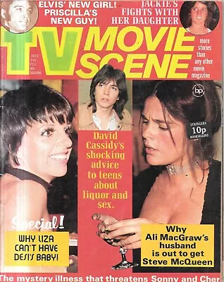 Vintage TV Movie Scene Magazine Dec 1972 Elvis Presley David Cassidy • $1.89