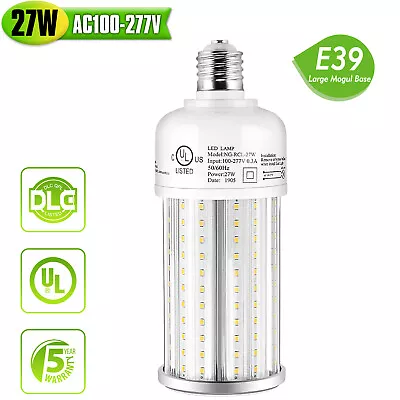 27W LED Retrofit Corn Bulb Light E39 Mogul Base 5000K Warehouse Parking Lot Lamp • $22.49