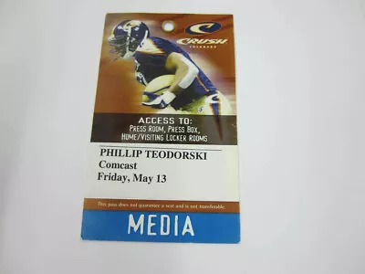 #247 COLORADO CRUSH Friday May 13 2005 Press Pass Media Credential • $9.99