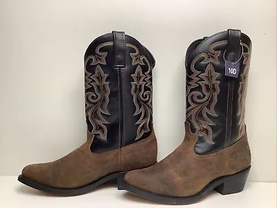 Vtg Mens Masterson Boot Co  Cowboy Brown Boots Size 10 D • $39.99