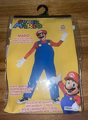 Super Mario Bros Mario Boys Child Costume Size L 10-12 • $20